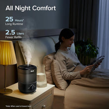 Load image into Gallery viewer, Quiet 2.5L Classic 160 Top-Fill Humidifier - Auto Shut-off Safety, 360° Nozzle