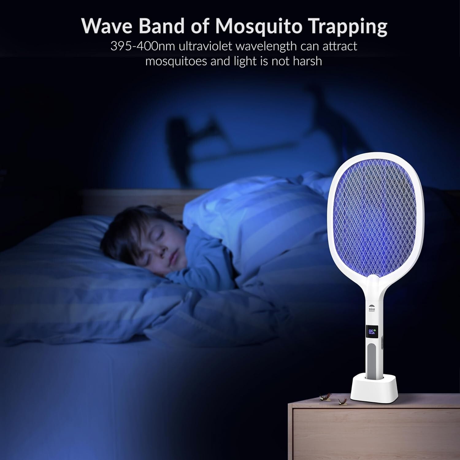 2-in-1 Electric Bug Zapper & Fly Swatter with Triple Safety Mesh, Pack of 2