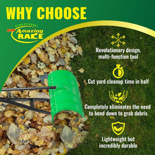 Load image into Gallery viewer, 3-in-1 Rake, Grab &amp; Bag Leaf Picker - Effortless Gardening Tool for Back Relief
