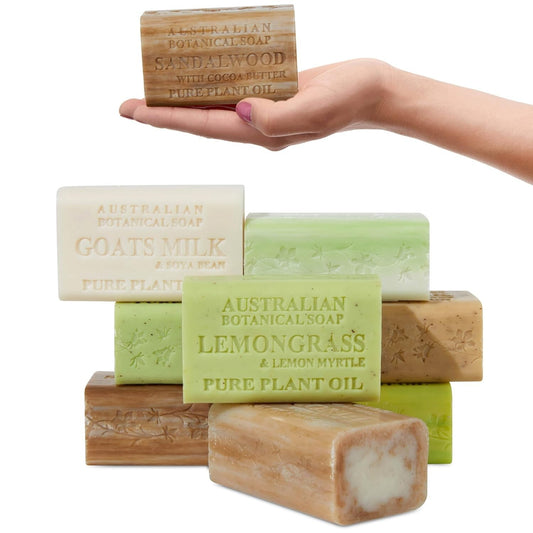Deluxe Assorted Soap Bars - Nourishing Goats Milk, Lemongrass, & Tea Tree