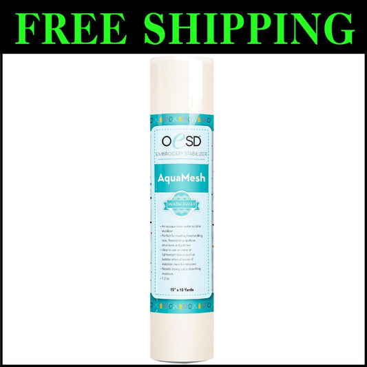 15" x 10 Yd AquaMesh - Ideal Water Soluble Stabilizer for Freestanding Lace