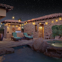 Load image into Gallery viewer, Weatherproof Solar Powered String Lights - 20ft with 11 Shatterproof Bulbs