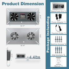 Load image into Gallery viewer, Stainless Steel Crawlspace Ventilator with Programmable Humidity Control - 48 dB