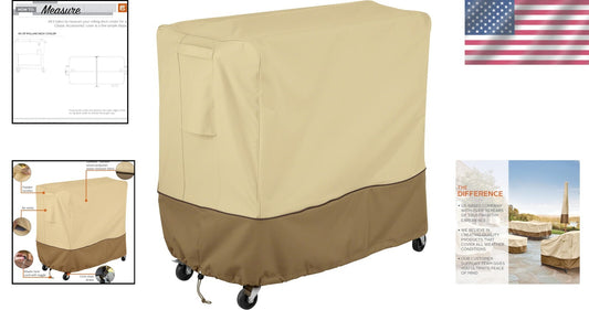 Elegant 80 Qt Rolling Deck Cooler Cover - Durable & Weatherproof Protection