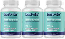 Load image into Gallery viewer, Bioavailable 150mg Benfotiamine Capsules - Vegan &amp; NSF GMP Certified Formula