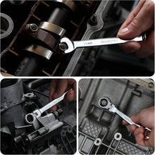 Load image into Gallery viewer, Professional 8-Piece Metric Ratcheting Wrench Set, Lightweight &amp; Mirror Polished