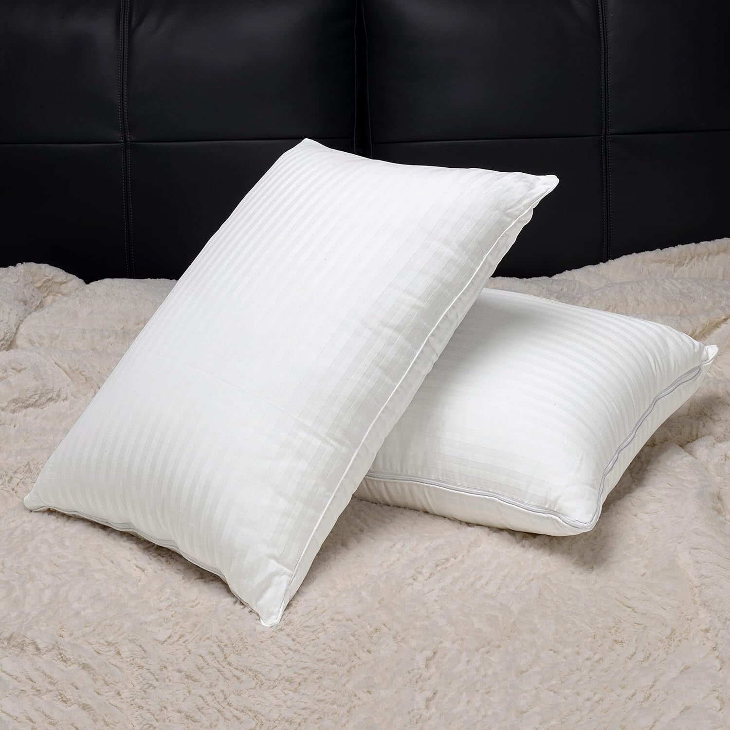 Breathable Luxury Down Alternative Pillows - Adjustable Set for Versatile Sleep