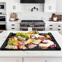 Load image into Gallery viewer, Elegant Bamboo Noodle Board Stove Cover with Handles – Space-Saving Design