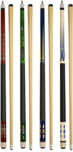 Load image into Gallery viewer, Durable 58" Hardwood Pool Cue Sticks Set of 4 - Perfect for Home Billiards