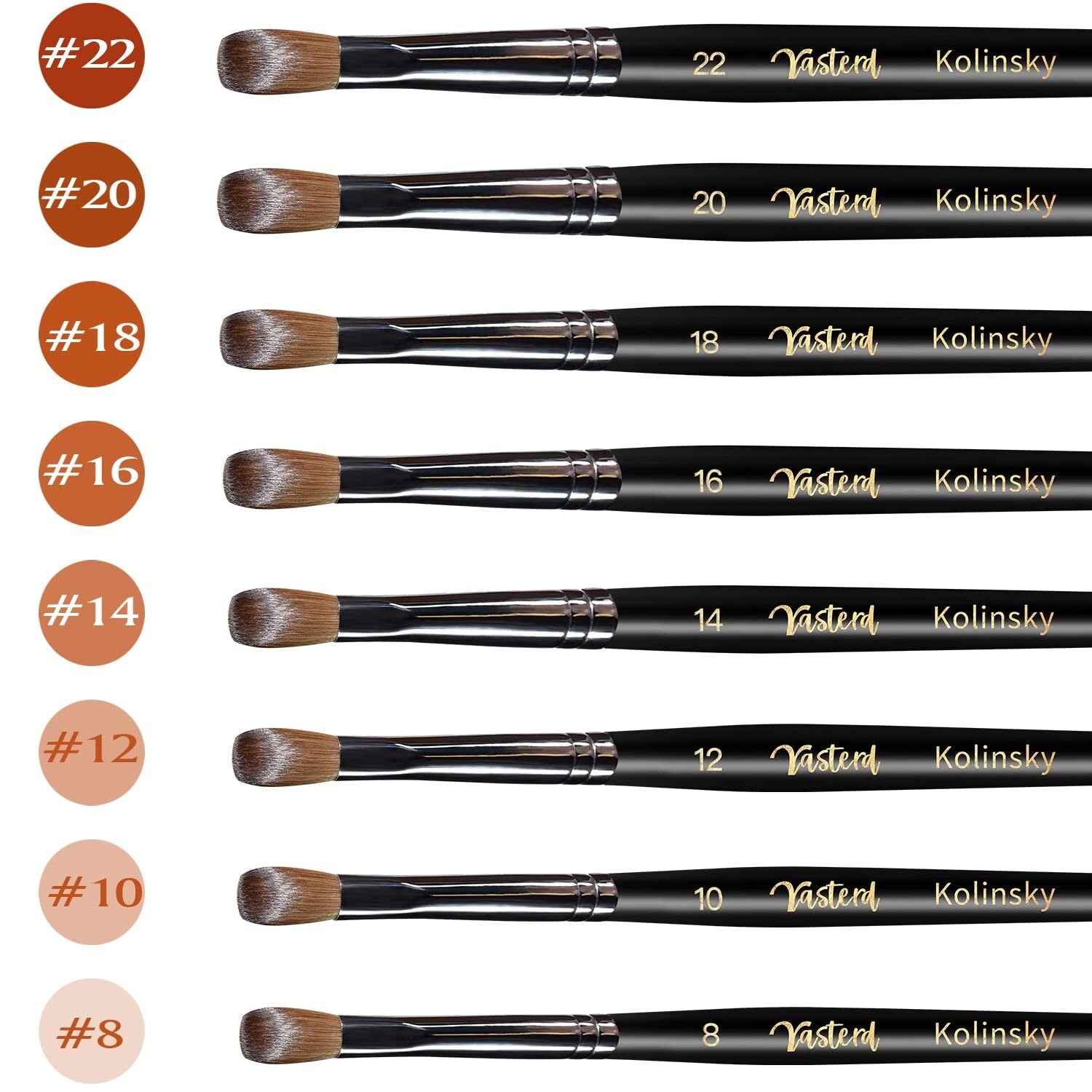 Lightweight Acrylic Nail Brush with Crimped Oval Head - Versatile & Easy to Use