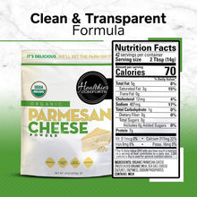 Load image into Gallery viewer, Versatile Organic Parmesan Cheese Powder - Keto-Friendly, Resealable 21oz Bag