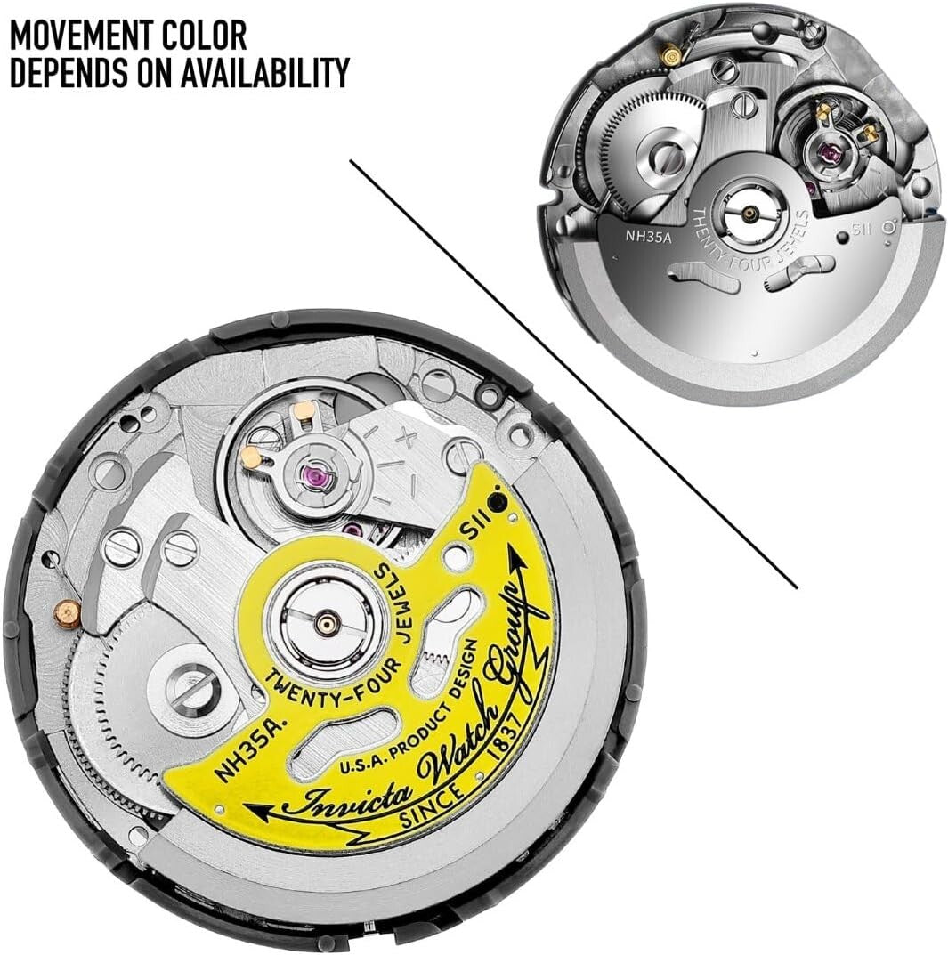 Elegant Men's 40mm Automatic Diver's Watch with Luminous Features & Blue Bezel