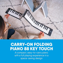 Load image into Gallery viewer, All-in-One 88 Key Folding Piano – Travel-Friendly with Powerful Battery &amp; Sounds