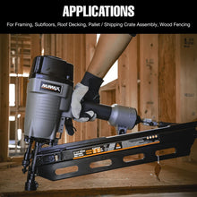 Load image into Gallery viewer, Pneumatic 21° Framing Nailer - Durable Air-Powered Nail Gun for Professionals