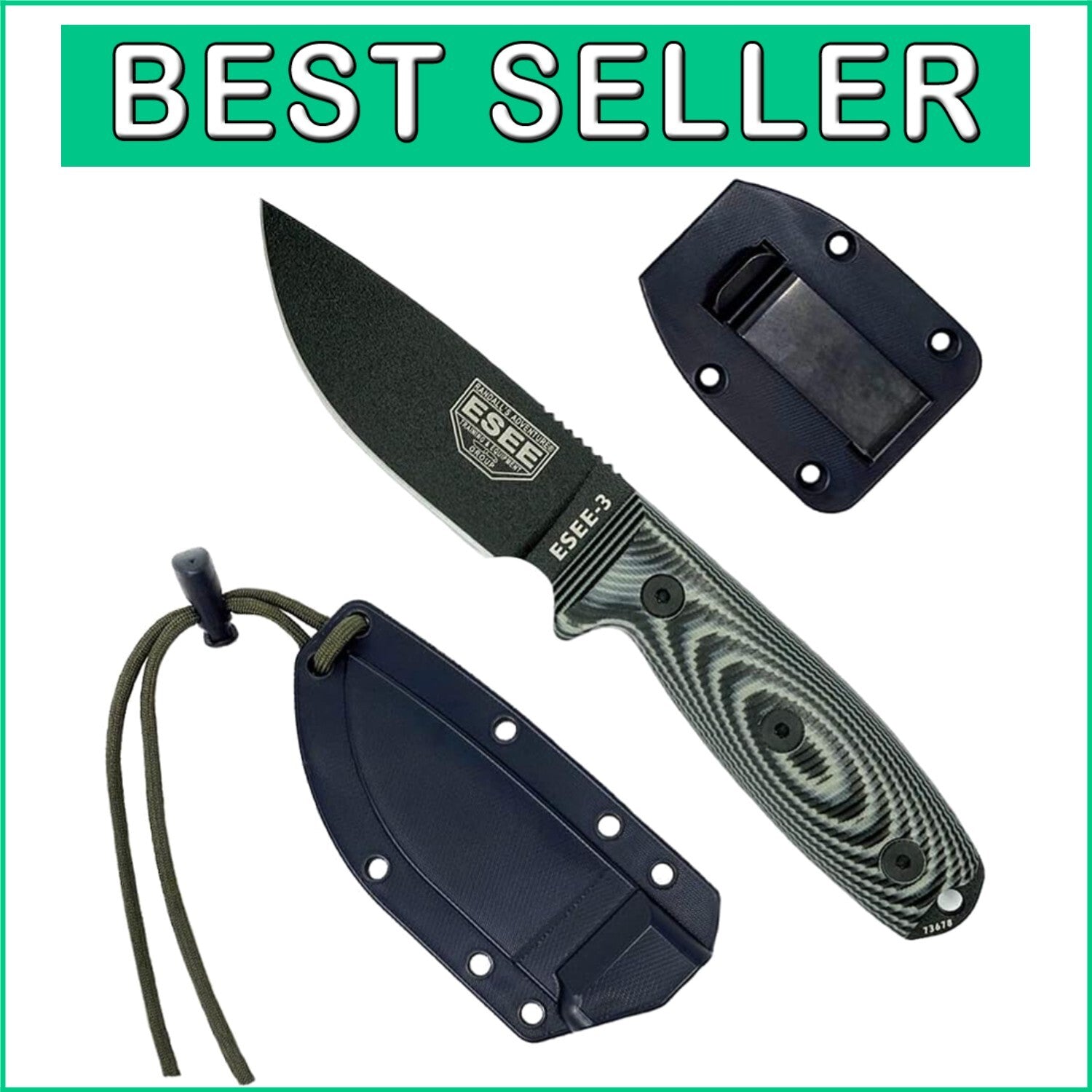 All-In-One Carving Tool: 3 Fixed Blades with G10 Handle and Lifetime Guarantee