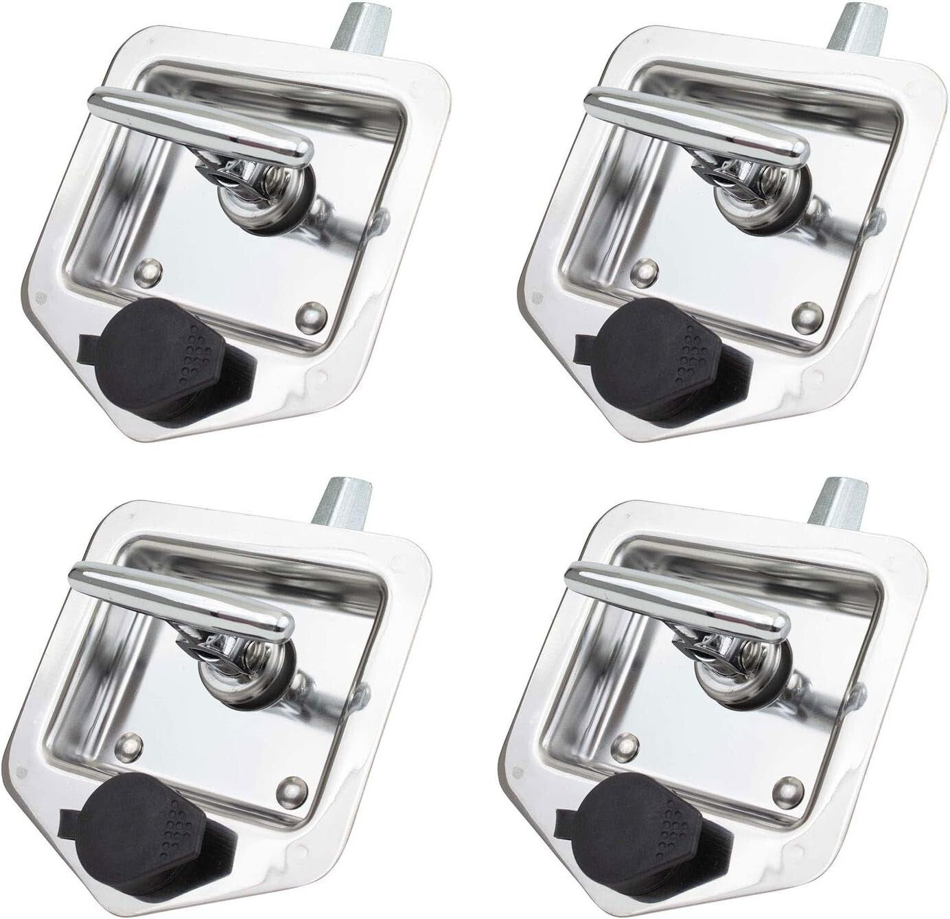 Corrosion-Resistant Stainless Steel T-Latch Set - Keyed Alike Security Lock