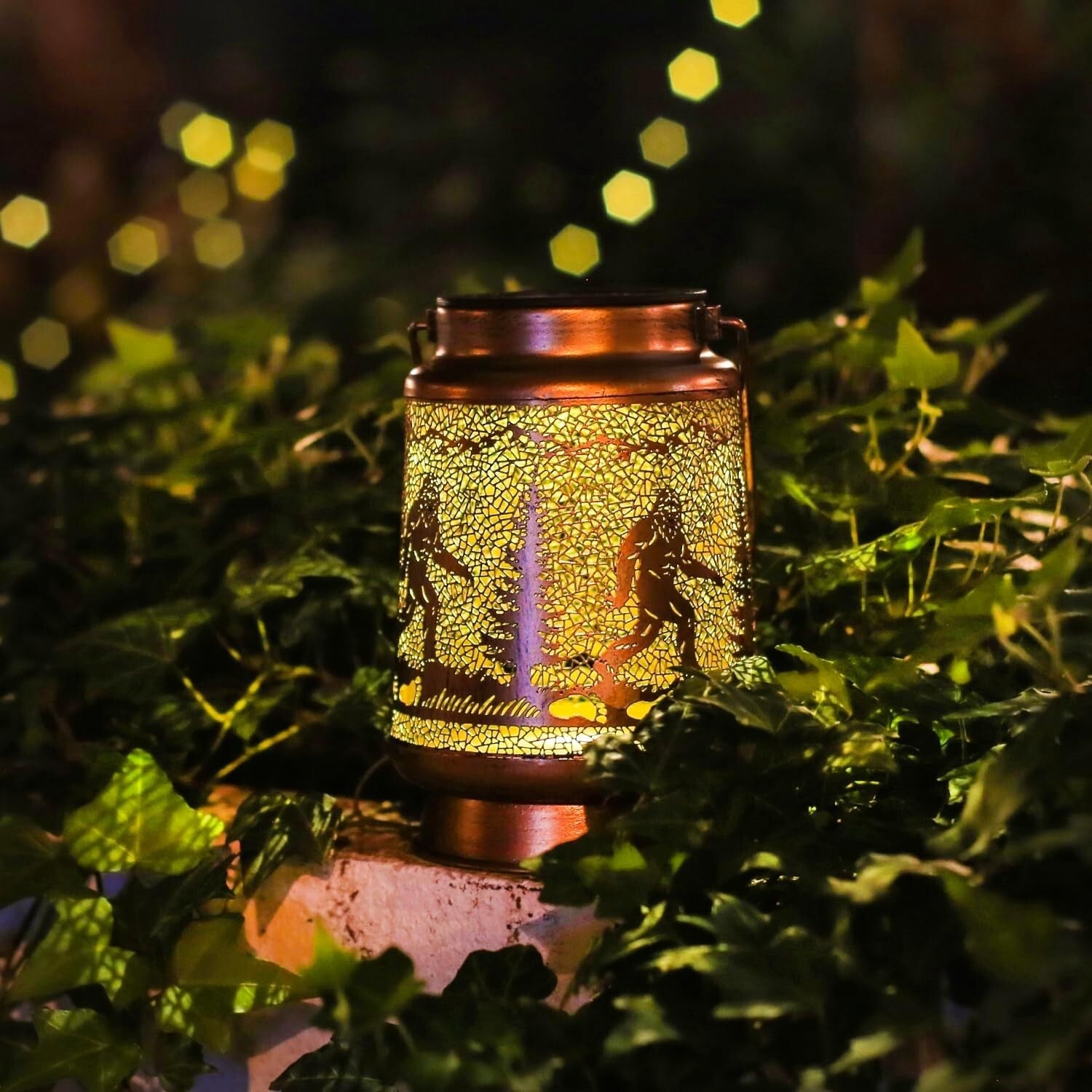 Artistic Bigfoot Solar Lanterns - Unique Hanging Decor for Garden & Backyard