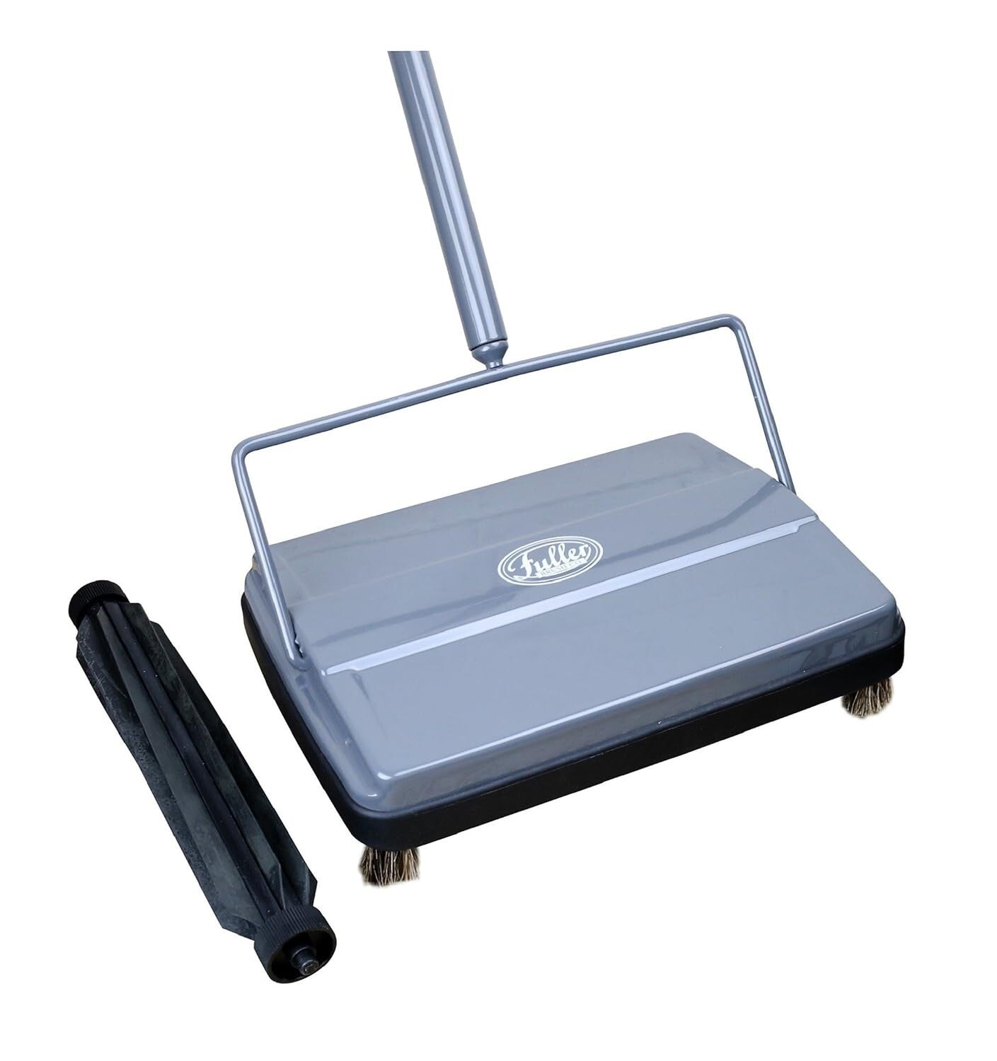 Lightweight 9-Inch Electrostatic Carpet & Floor Sweeper - Gray Cleans All Messes