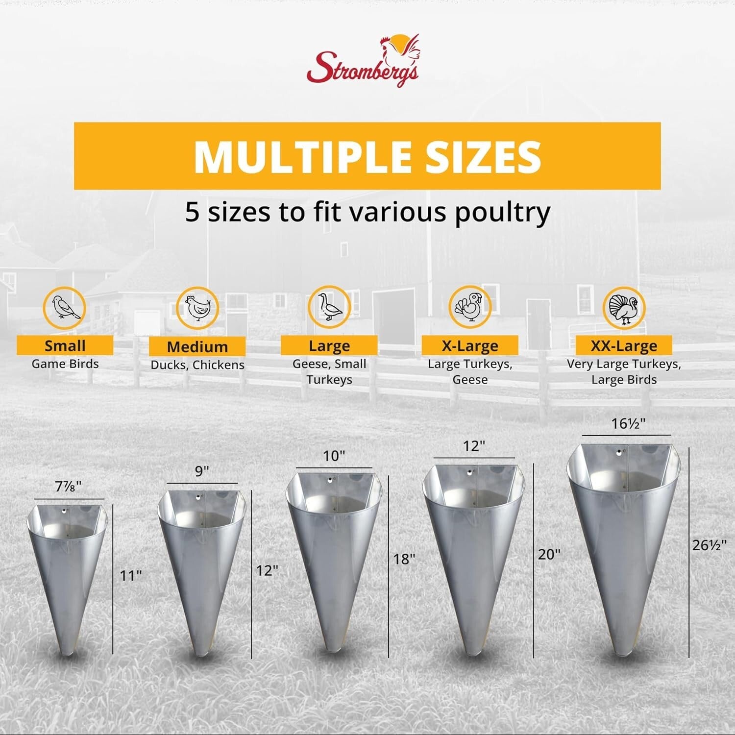 Heavy-Duty Galvanized Steel Poultry Processing Cone - Safe & Efficient Solution