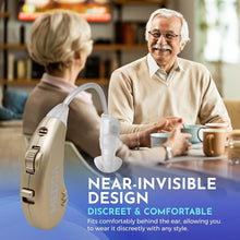 Load image into Gallery viewer, Lightweight BTE Personal Sound Amplifier Set - USB Rechargeable, All-Day Comfort