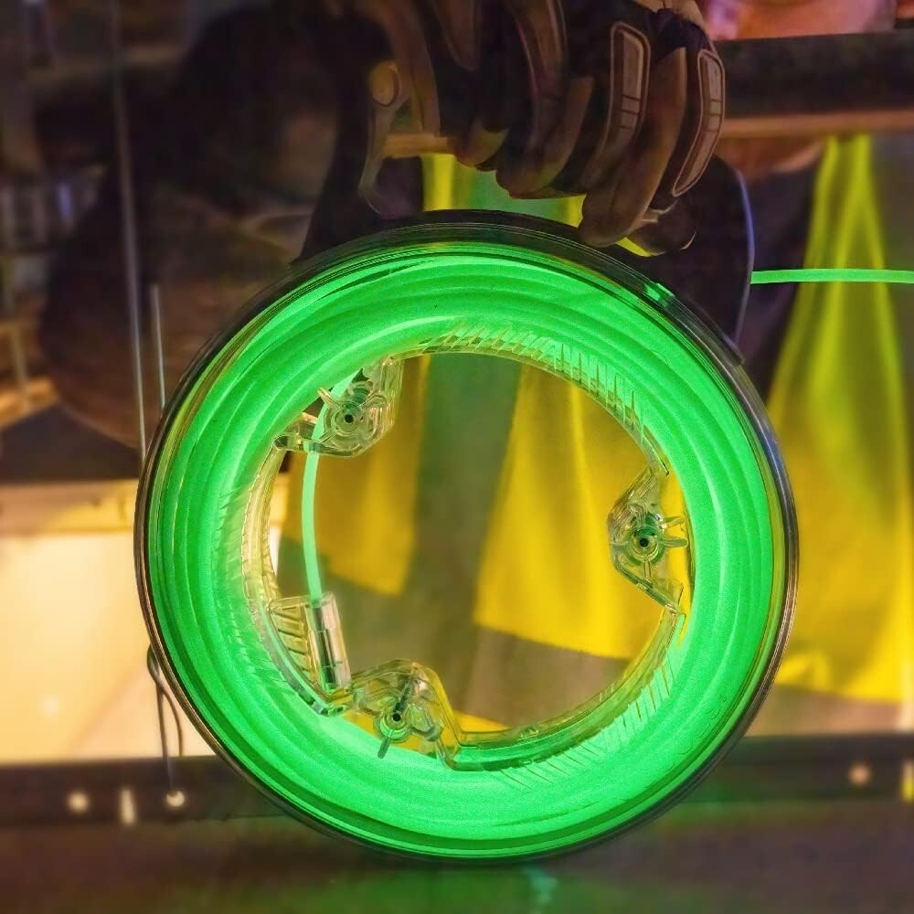 40-Foot Glow-in-the-Dark Fiberglass Fish Tape with Nylon Tip and Steel Connector