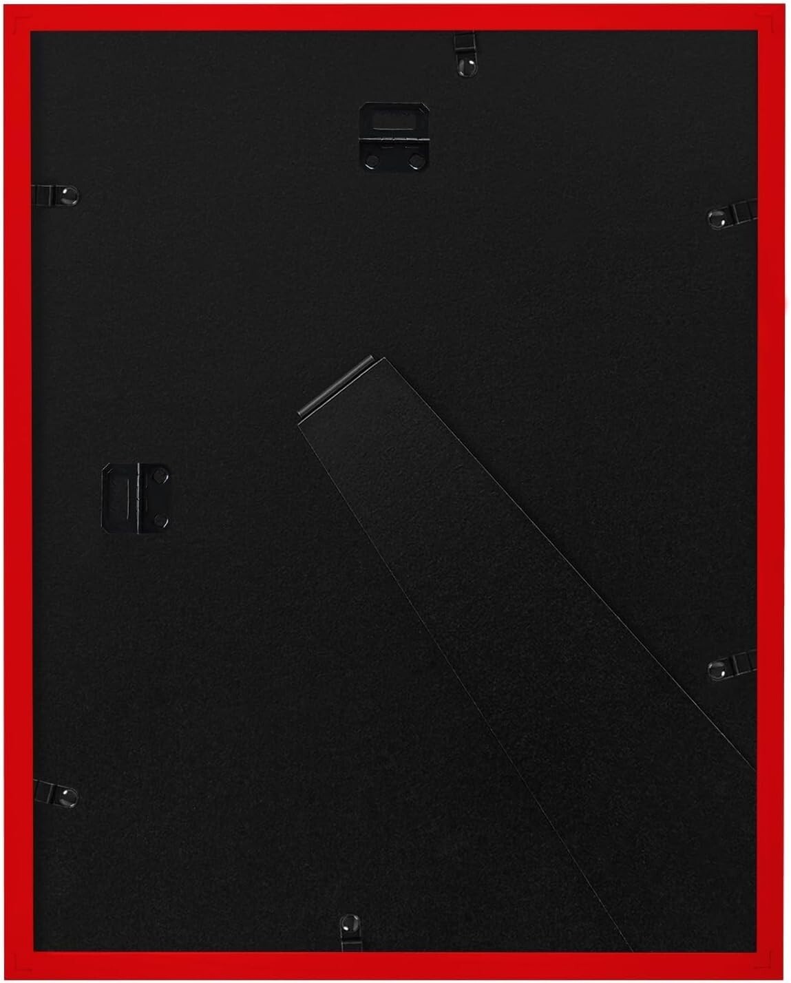 Chic 4-Pack 11x14 Picture Frames with Real Glass & Easy Display - Red Finish