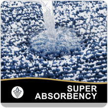 Load image into Gallery viewer, Extra Absorbent Navy Bath Mat 44x24 - Fluffy &amp; Non-Slip Design for Safety
