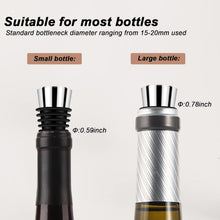 Load image into Gallery viewer, Reusable Zinc Alloy Wine Stoppers - Perfect for Kitchen &amp; Parties, Set of 50