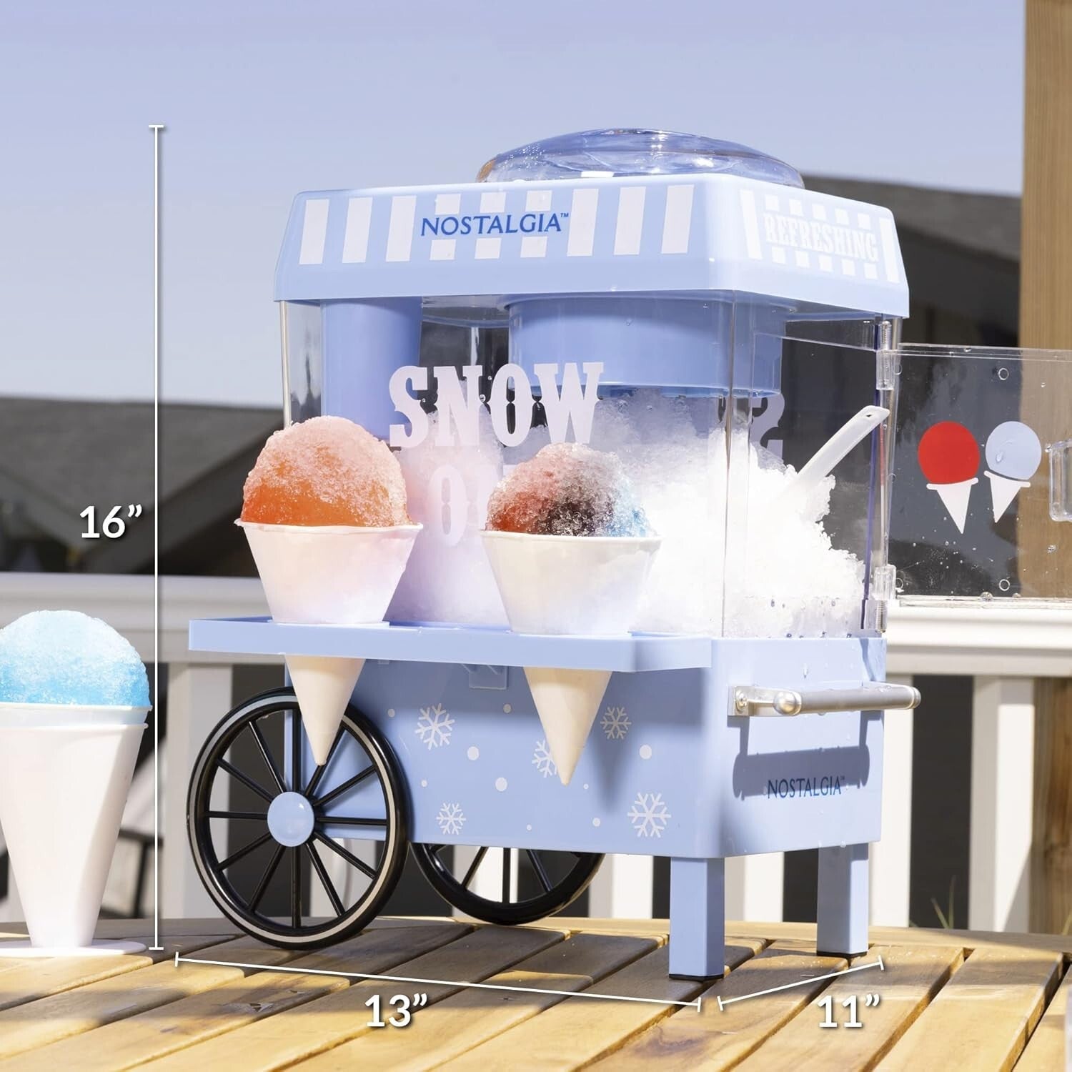 User-Friendly Snow Cone Machine with Safety Switch - Perfect Party Treats