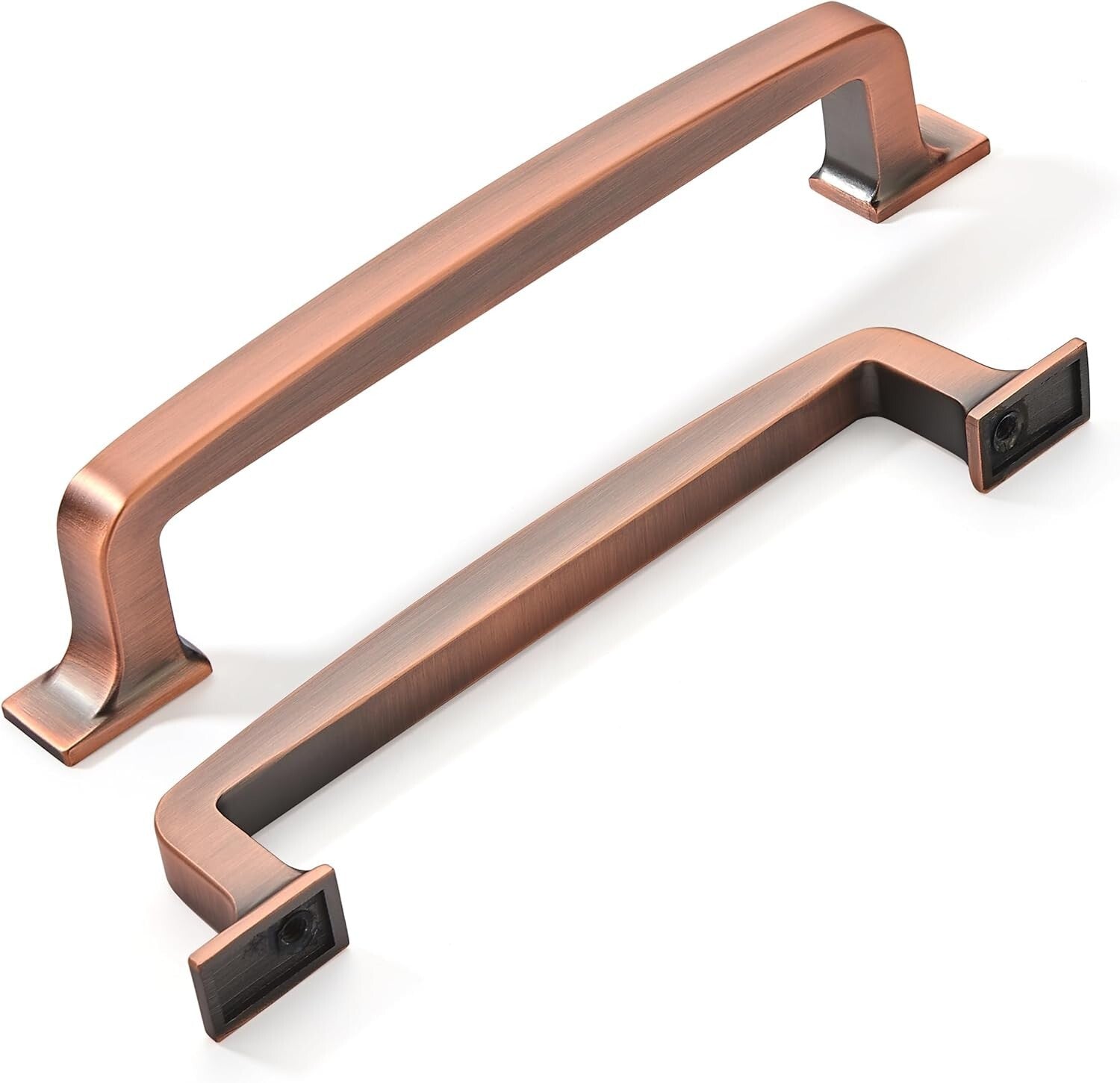 Durable Zinc Kitchen Cabinet Handles - 10 Pack of 5 Inch Antique Copper Pulls
