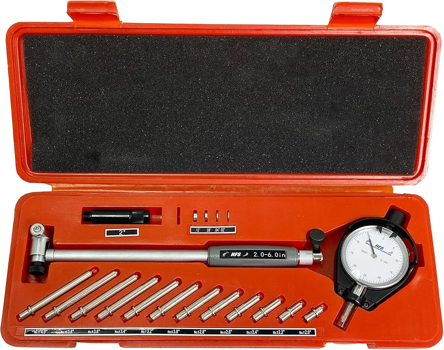 Durable Hand-Powered Dial Indicator Bore Gage Set - Lightweight Precision Tool