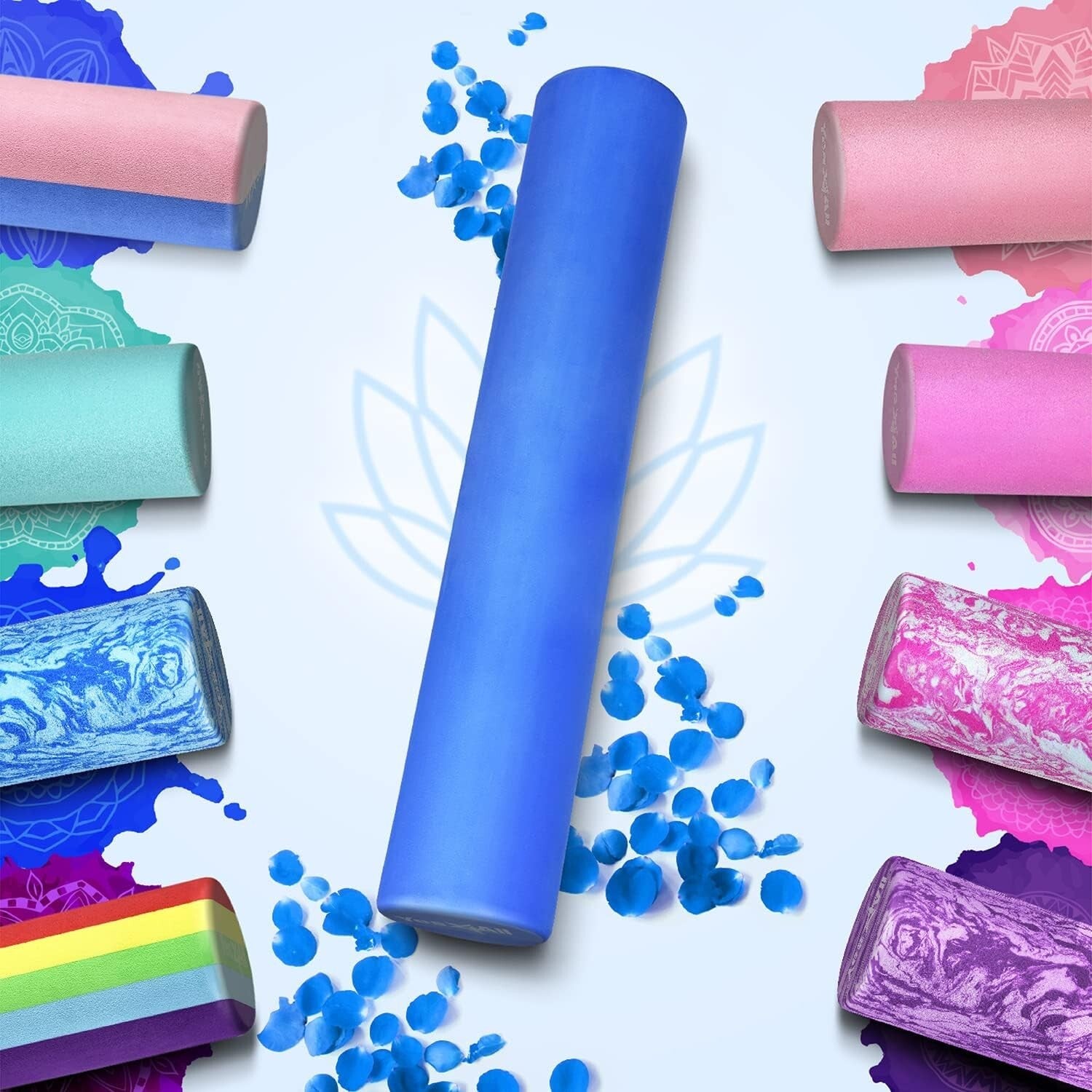 Versatile 36-Inch Foam Roller for Fitness & Recovery - Ideal for Yoga & Pilates