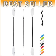Load image into Gallery viewer, Durable 90.5in Kayak Paddle with Lightweight Design - Ideal for All Skill Levels