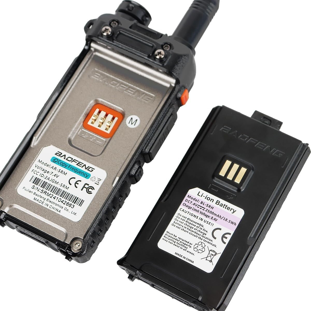 10W Long Range Handheld Ham Radio with NOAA Receiver & Rechargeable Battery