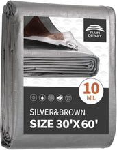 Load image into Gallery viewer, Versatile 30' x 60' Heavy Duty Tarp - UV Protection &amp; Durable Waterproof Cover