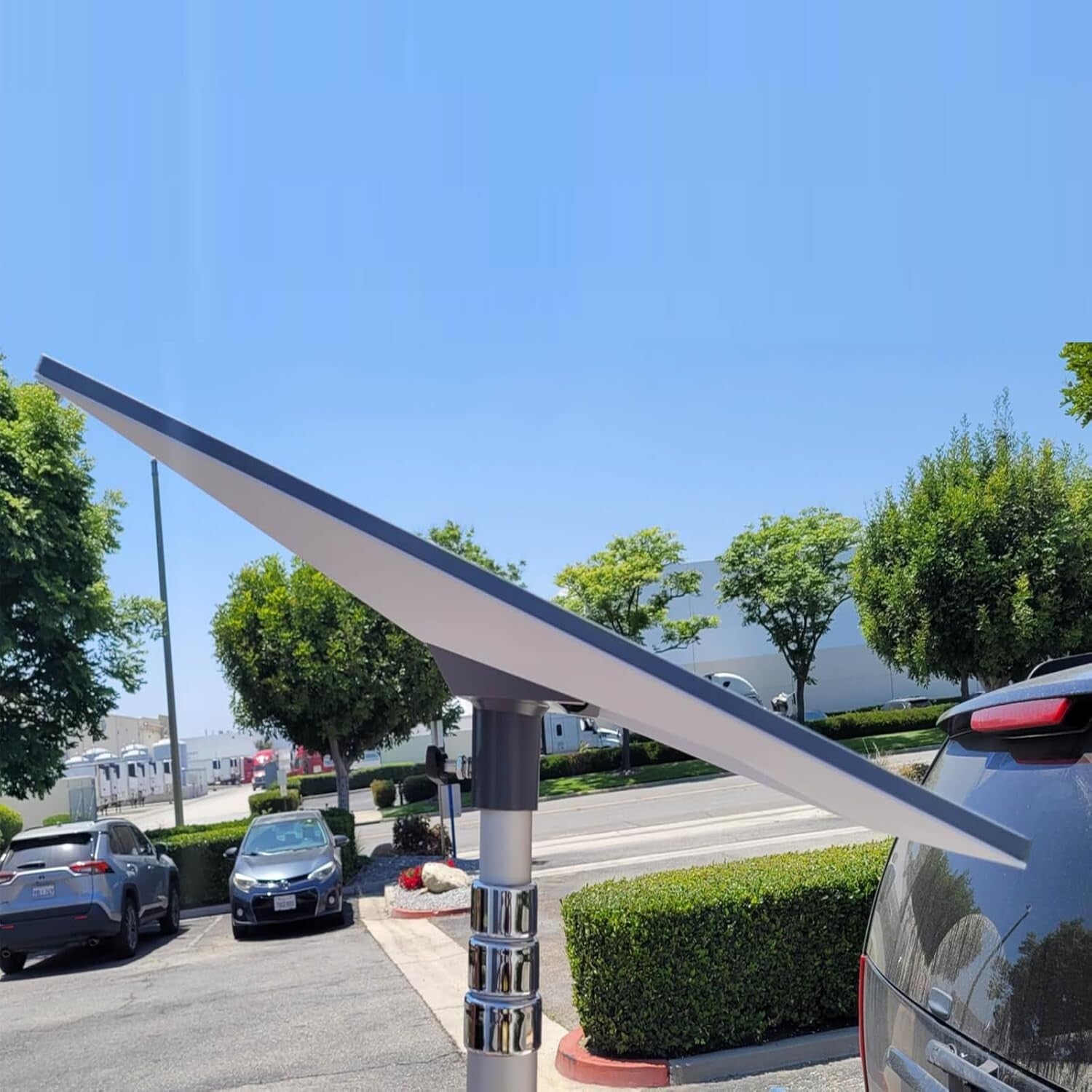 10FT Telescopic Aluminum Antenna Pole with Starlink Adapter & RV Mounting Kit