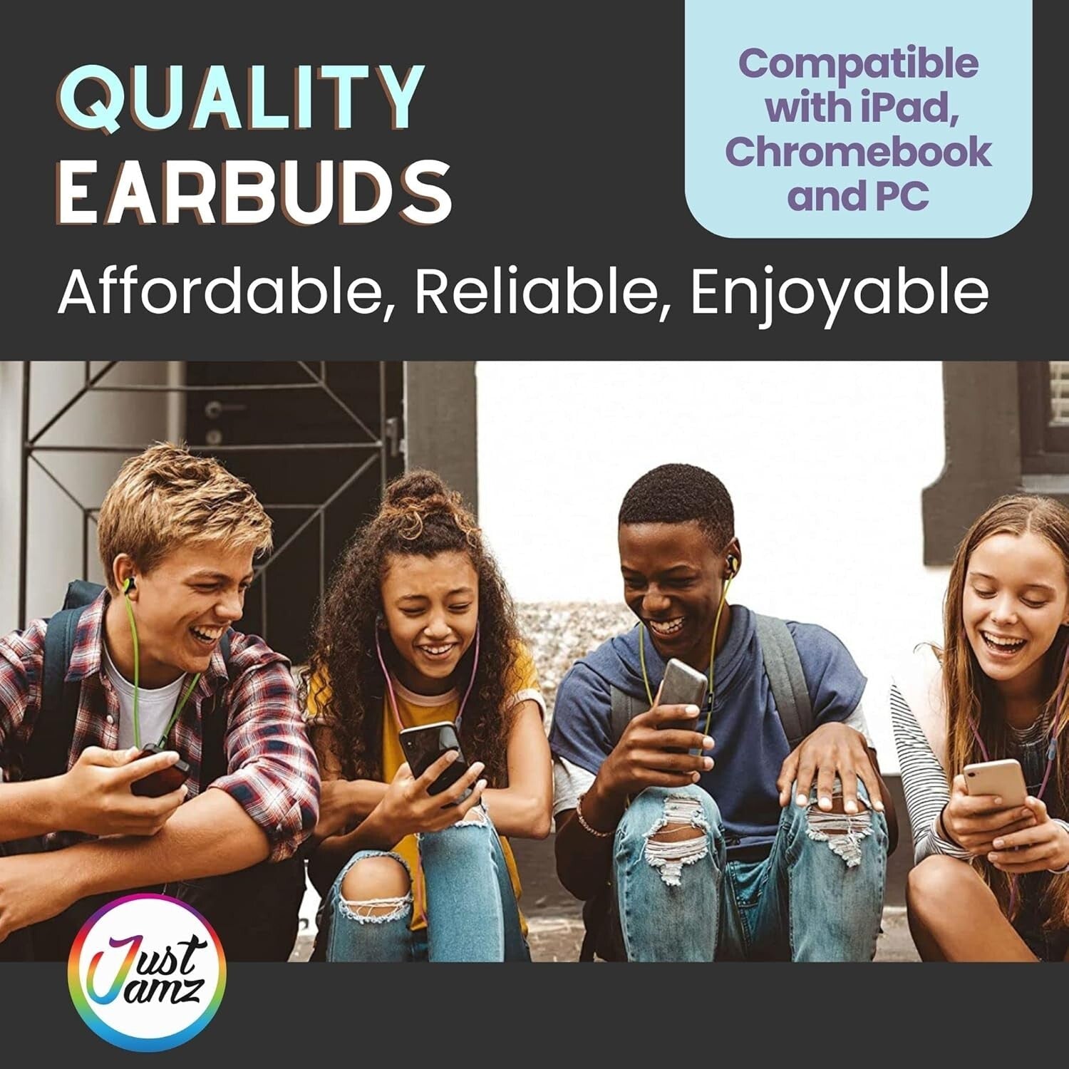 Bulk Earbuds 100 Pack | Disposable In-Ear Headphones for Classrooms & Students