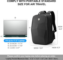 Load image into Gallery viewer, Waterproof 17.3-Inch Business Laptop Backpack with Triple Anti-Theft Protection