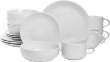 Load image into Gallery viewer, Elegant Matte Stoneware Dinnerware Pack of 16 - Microwave &amp; Dishwasher Safe