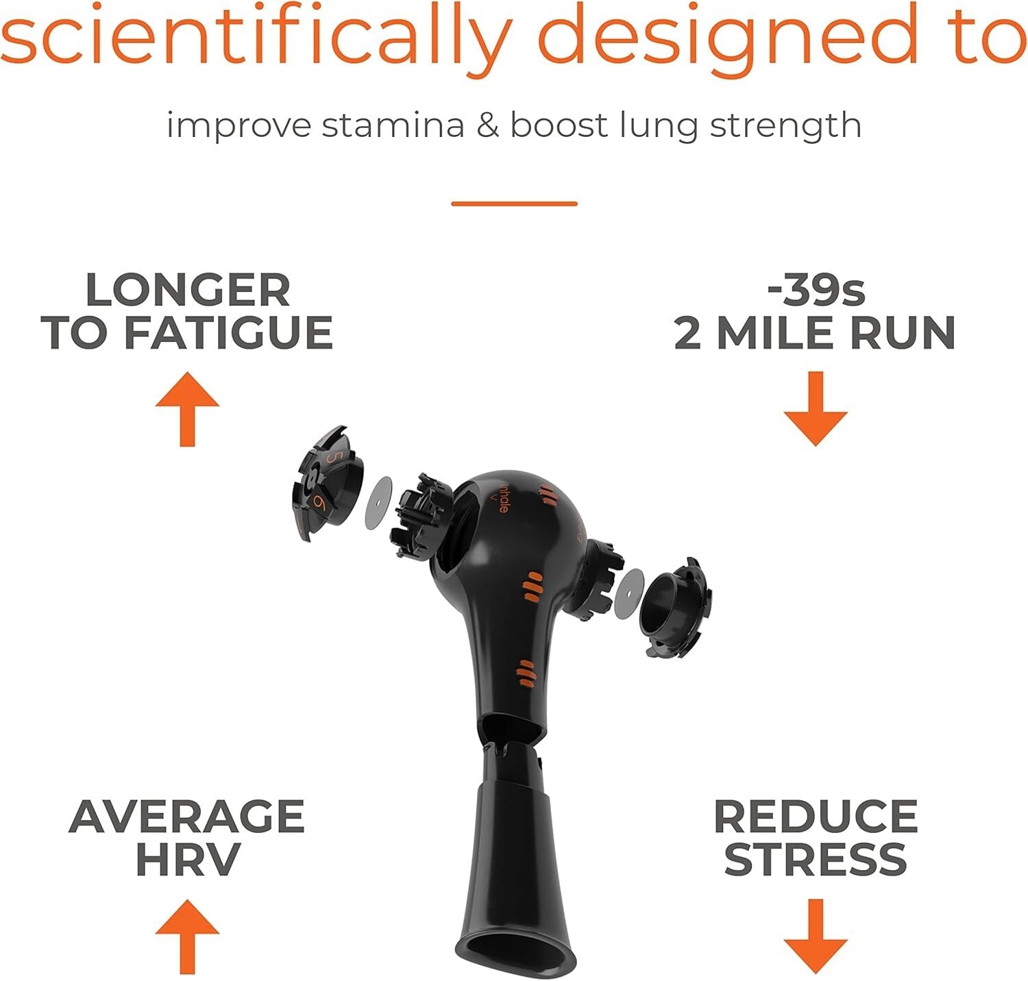 Lightweight Breathing Trainer - Fitness & Wellness Tool Without Ongoing Costs