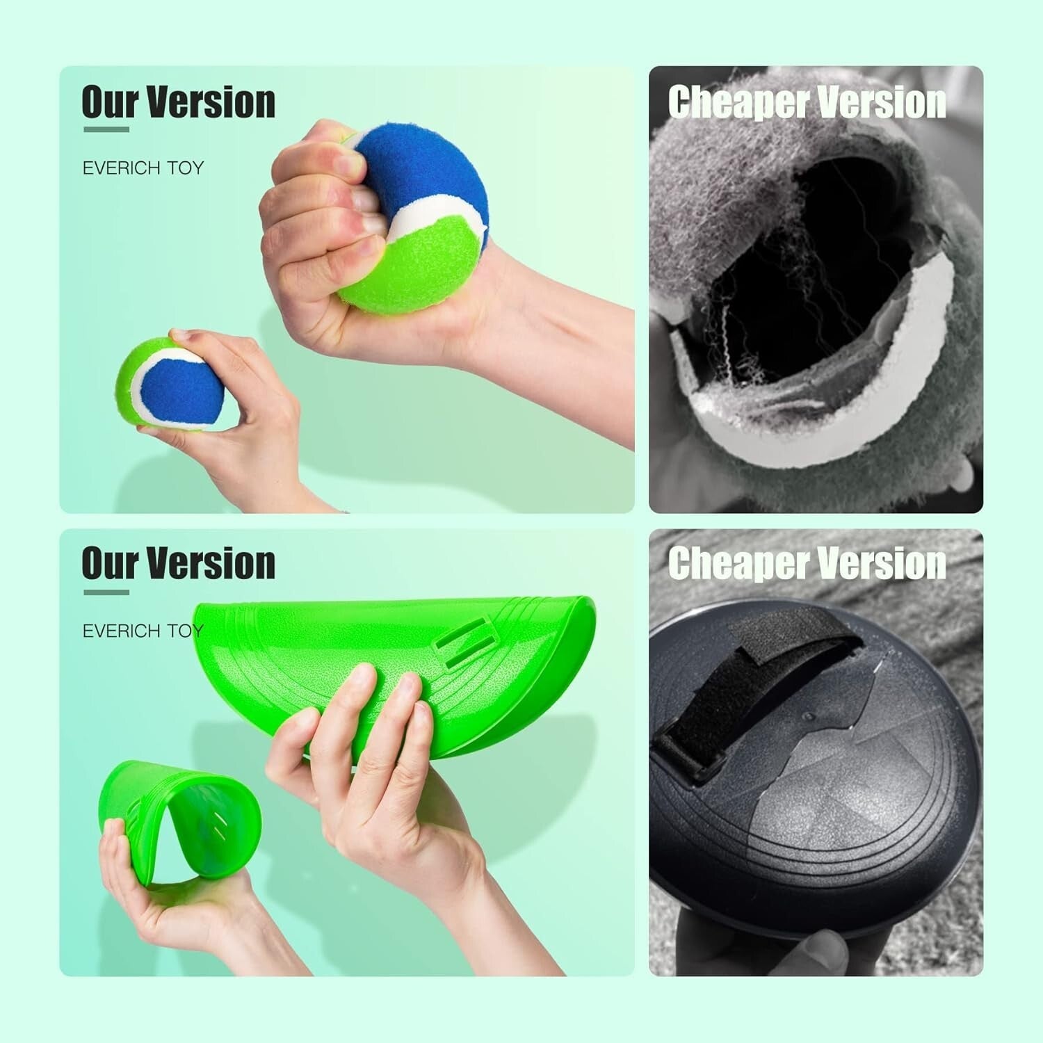 Water-Resistant Toss Game Set - Includes Paddles & Sticky Balls for Kids 3-12