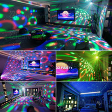 Load image into Gallery viewer, Dynamic Sound Activated Party Lights with Strobe and Star Projector Features