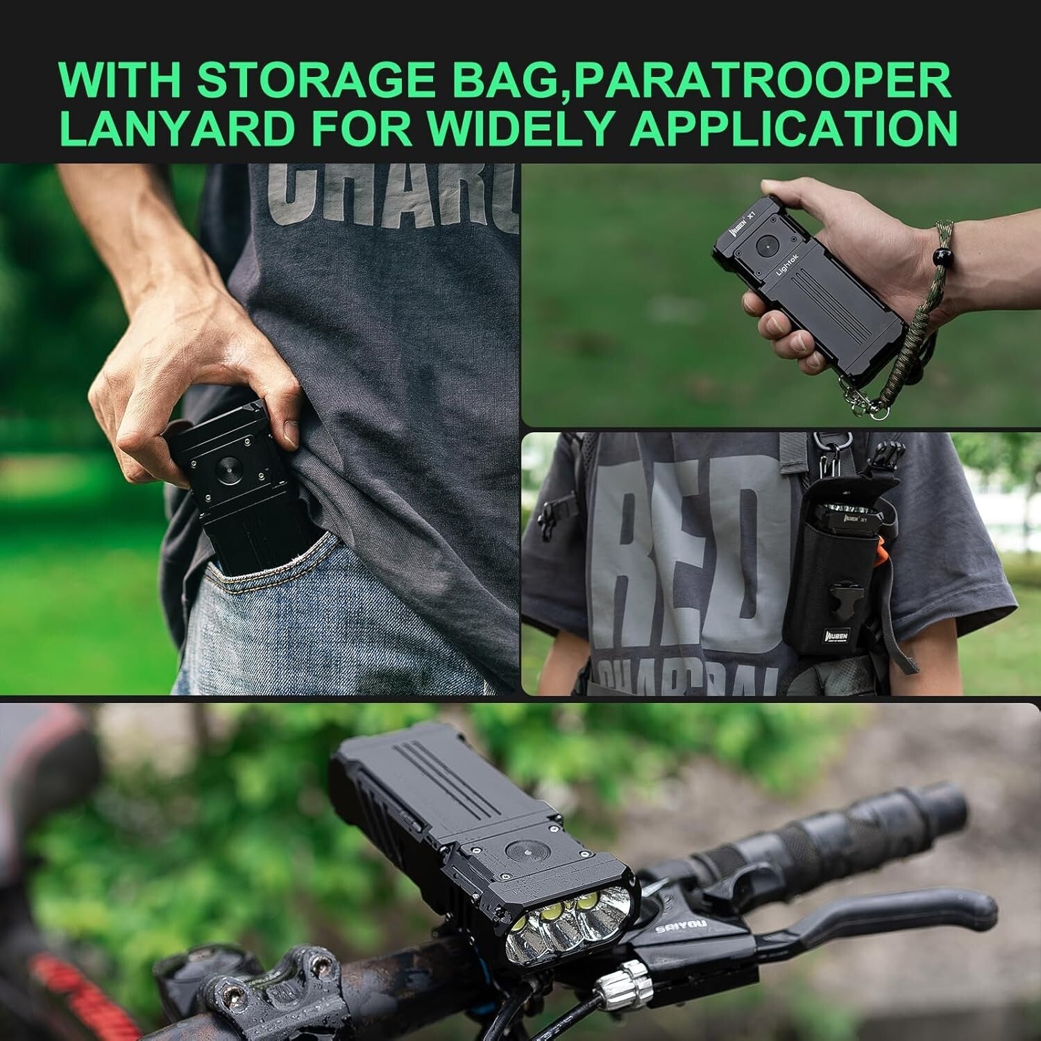 X1 Tactical Flashlight 12000 Lumens - Rechargeable & Waterproof for Emergencies