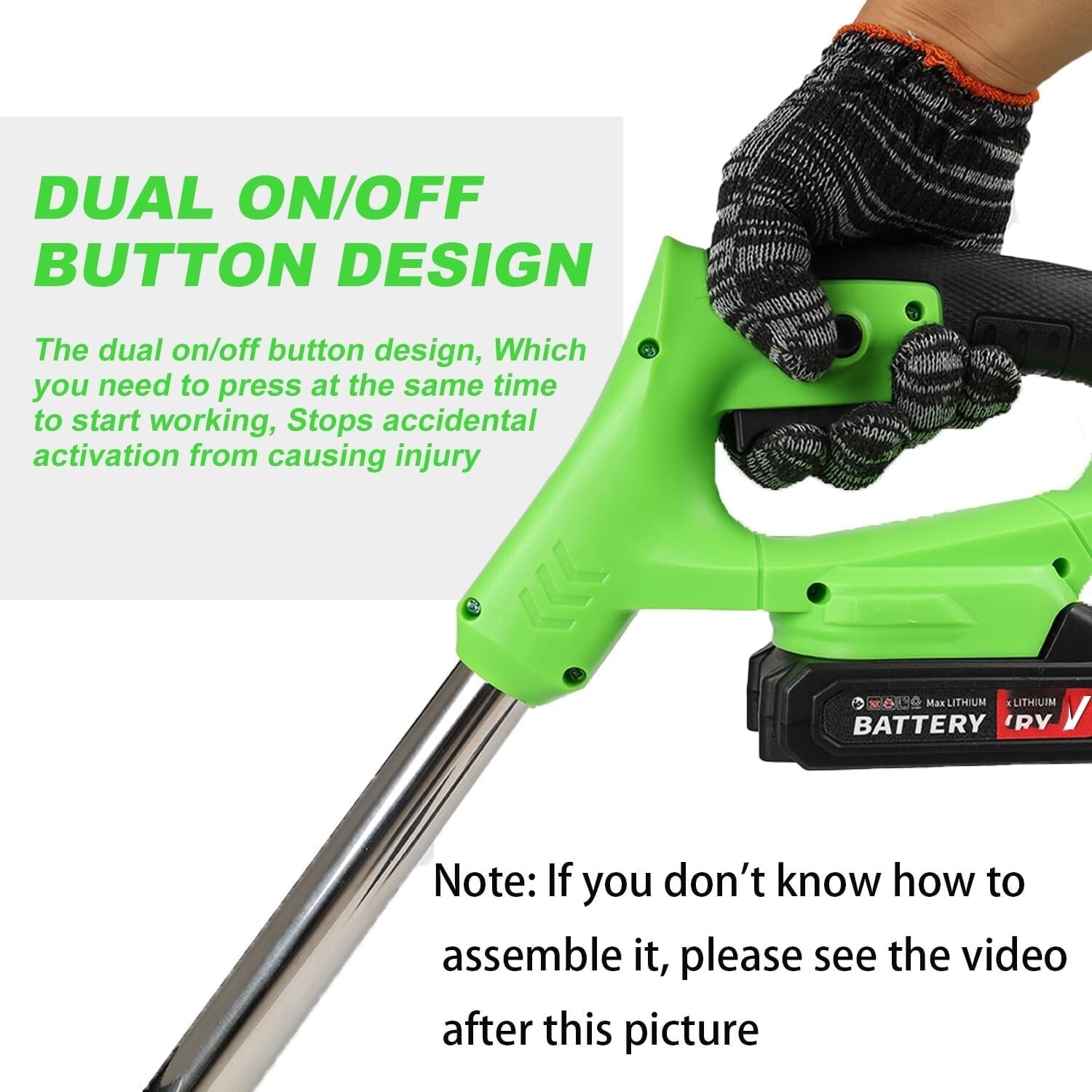 Versatile Electric Grass Trimmer: 3 Batteries, Lightweight & Adjustable Handle