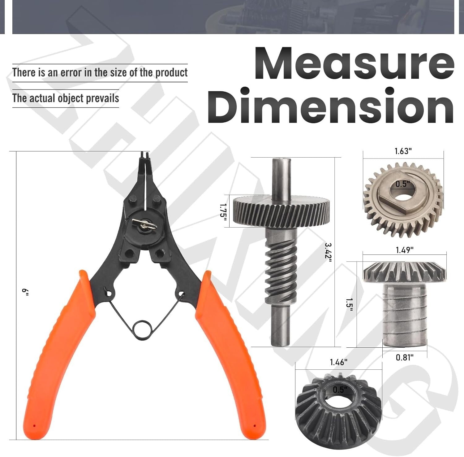 Durable Worm Gear Kit for KitchenAid 5QT & 6QT Mixers - Easy Install with Tools