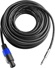 Load image into Gallery viewer, Environmentally Friendly 50ft Speakon to 1/4 Speaker Cable - Noise Free