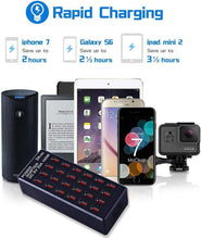Load image into Gallery viewer, Portable 24-Port USB Fast Charging Station - Safe and Efficient for Travel