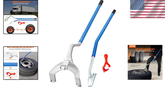 Durable Tubeless Tire Changing Tool with Easy One-Person Operation - 22.5"-24.5"