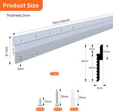 Load image into Gallery viewer, 30" Heavy-Duty Picture and Mirror Hanger, Supports 120 lbs, 2 Pairs Included