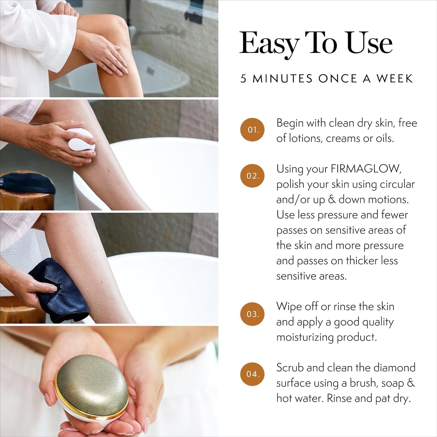 FIRMAGLOW Anti-Aging Body Microdermabrasion Device - Diamond Exfoliation Tool